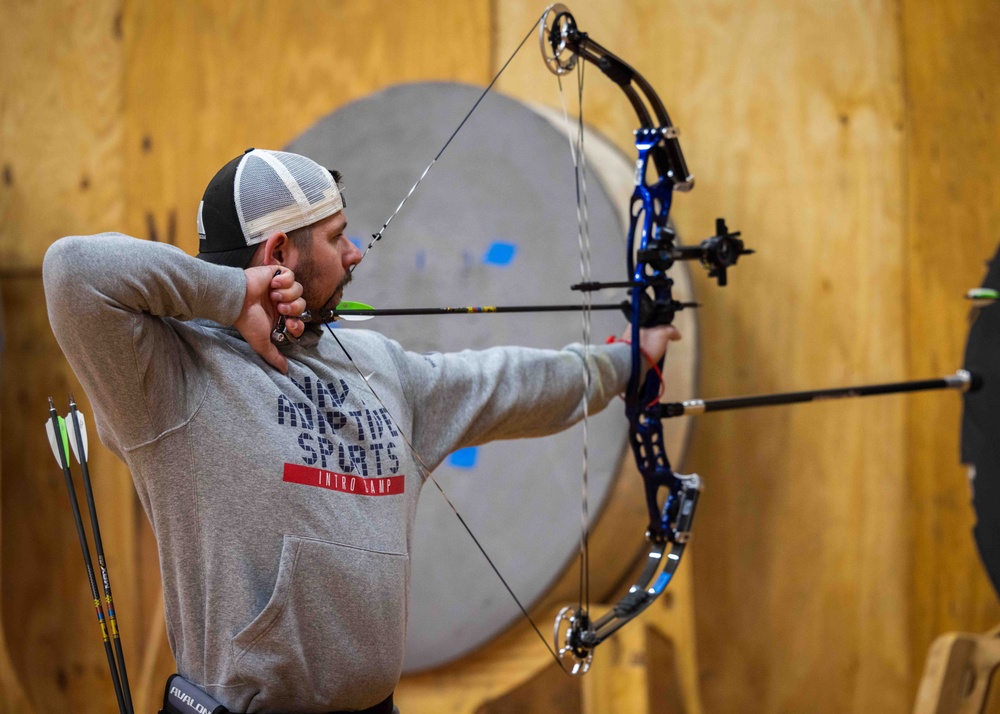 Navy Wounded Warrior Trials at JBPHH - Archery Practice