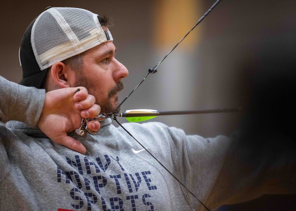 Navy Wounded Warrior Trials at JBPHH - Archery Practice