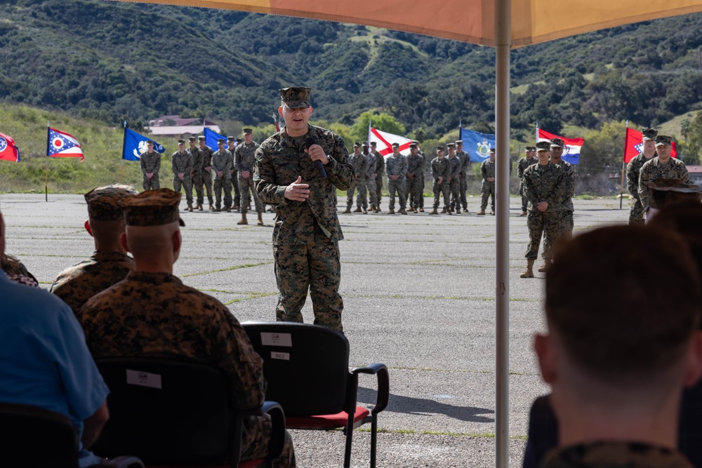 3rd Bn., 1st Marines holds relief, appointment ceremony