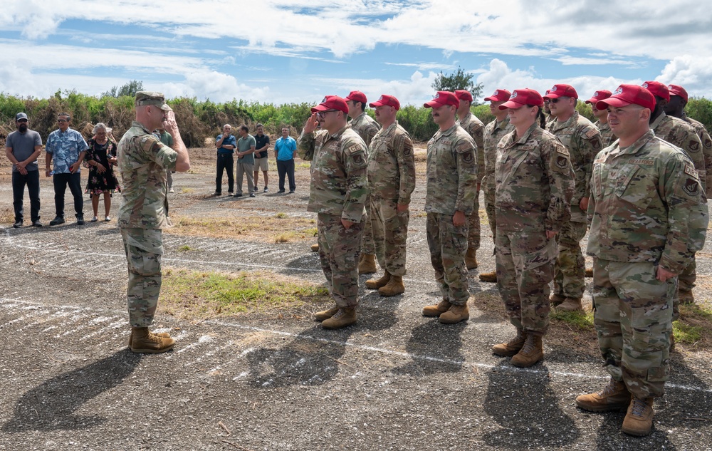 356th ECEG leadership discuss construction plans with Mayor of Tinian