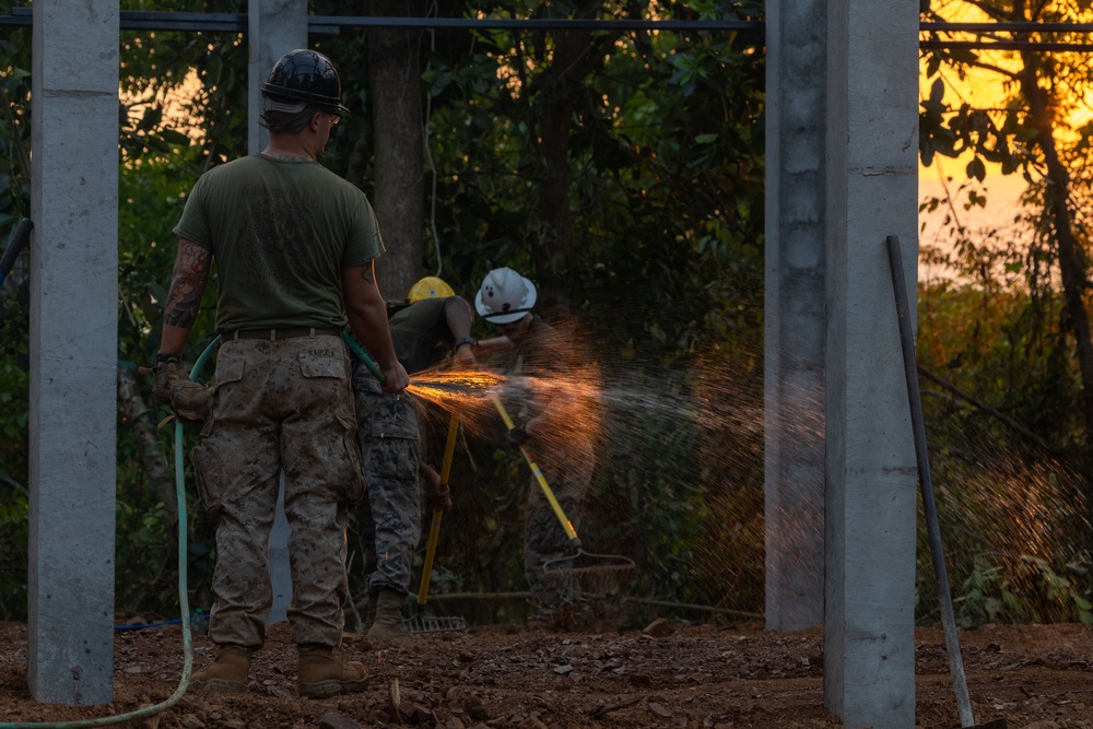 Cobra Gold 24; Marines do ground work on the Ban Prakaet School