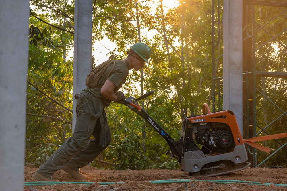 Cobra Gold 24; Marines do ground work on the Ban Prakaet School