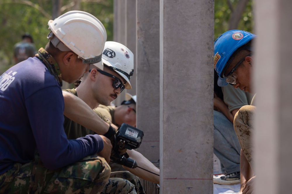 Cobra Gold 24; Marines do ground work on the Ban Prakaet School