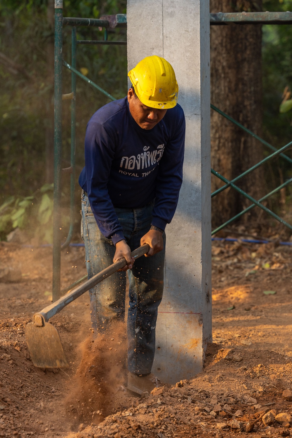 Cobra Gold 24; Marines do ground work on the Ban Prakaet School