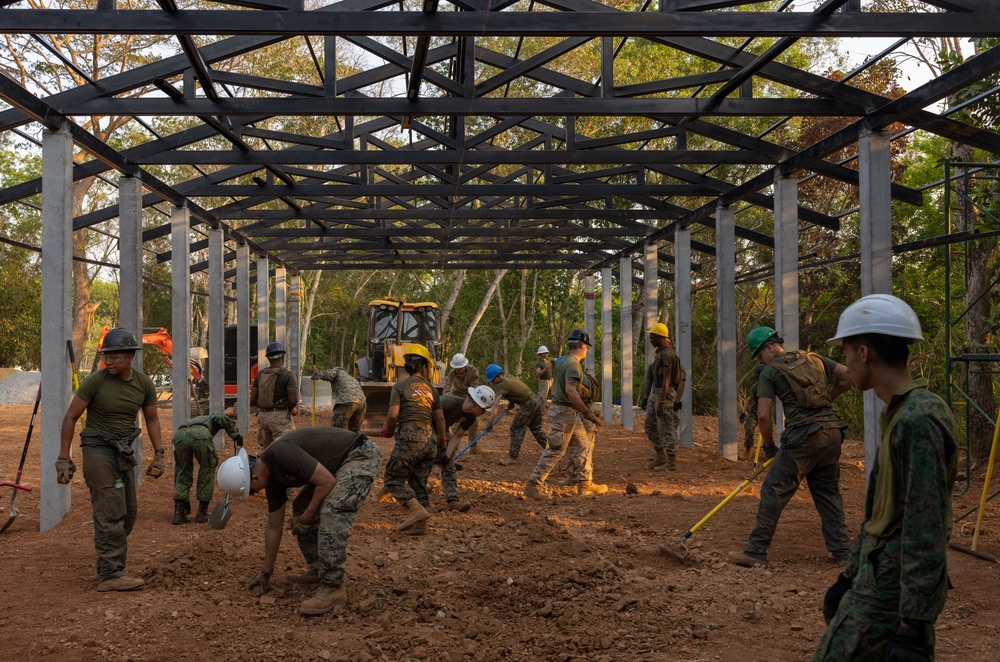 Cobra Gold 24; Marines do ground work on the Ban Prakaet School