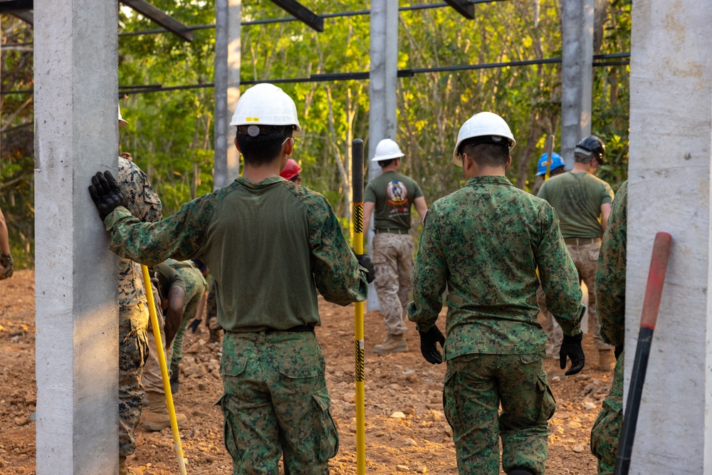 Cobra Gold 24; Marines do ground work on the Ban Prakaet School