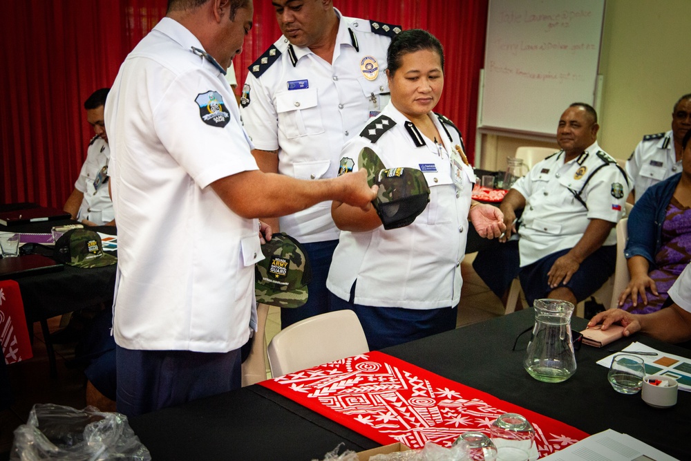 Subject Matter Expert Exchange between Nevada National Guard and Samoan Police During SPP Engagement