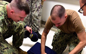 NMRTC GUAM Participares in a Contaminated Injured Person Drill, Jan 30.