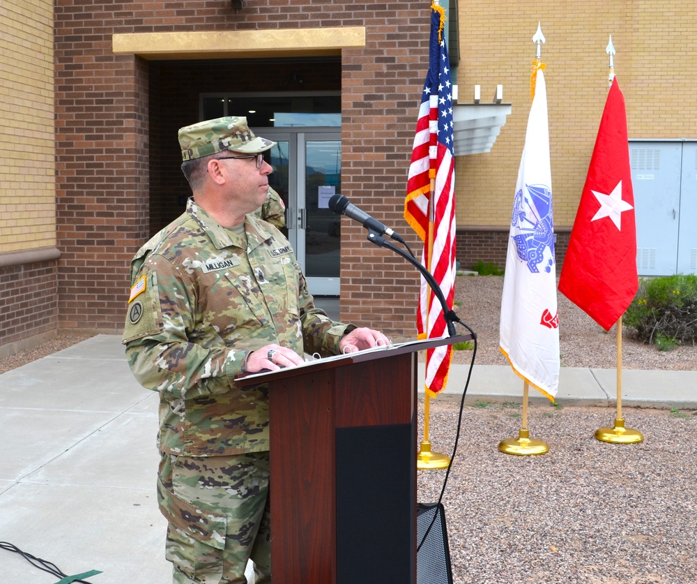 Command Sgt. Maj. Milligan retires