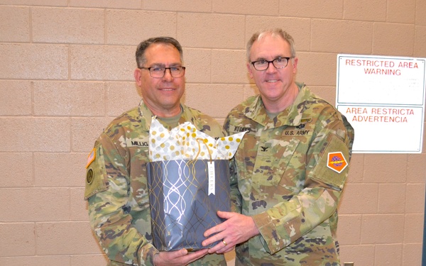 Command Sgt. Maj. Milligan retires