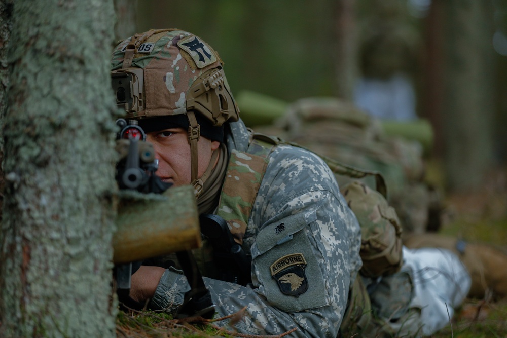 Task Force Marne troops conduct exercise Sentry Sentinel