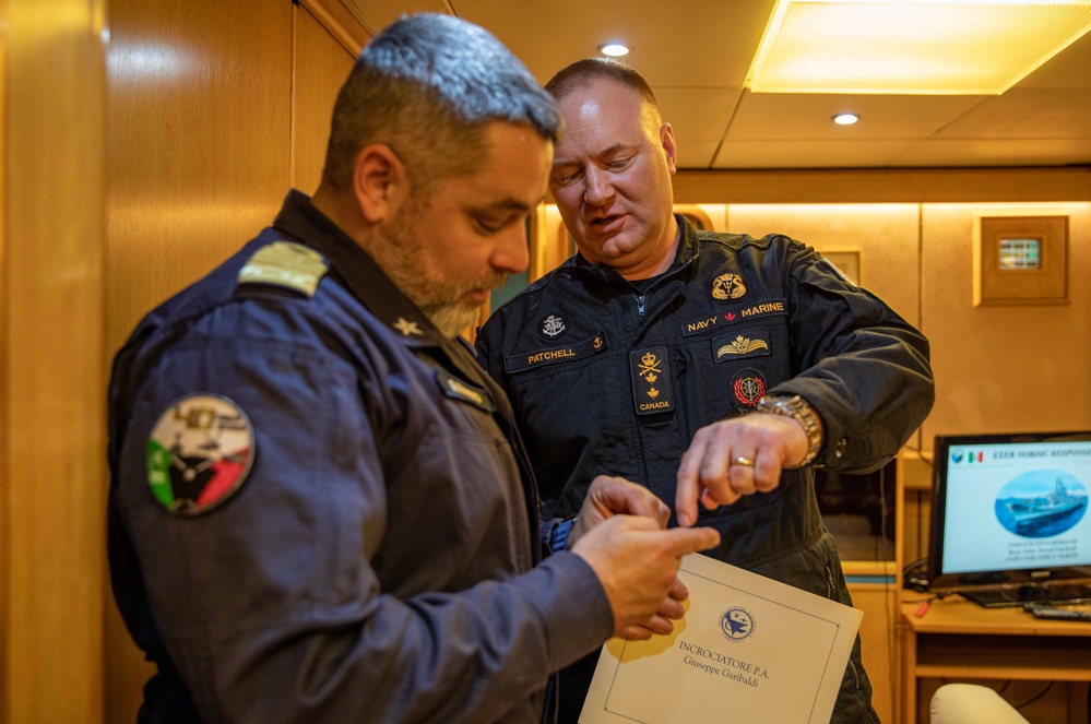 CTF-N commander visits Italian Navy in Norway