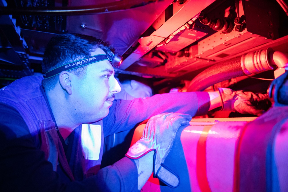 USS America Conducts Routine Maintenace