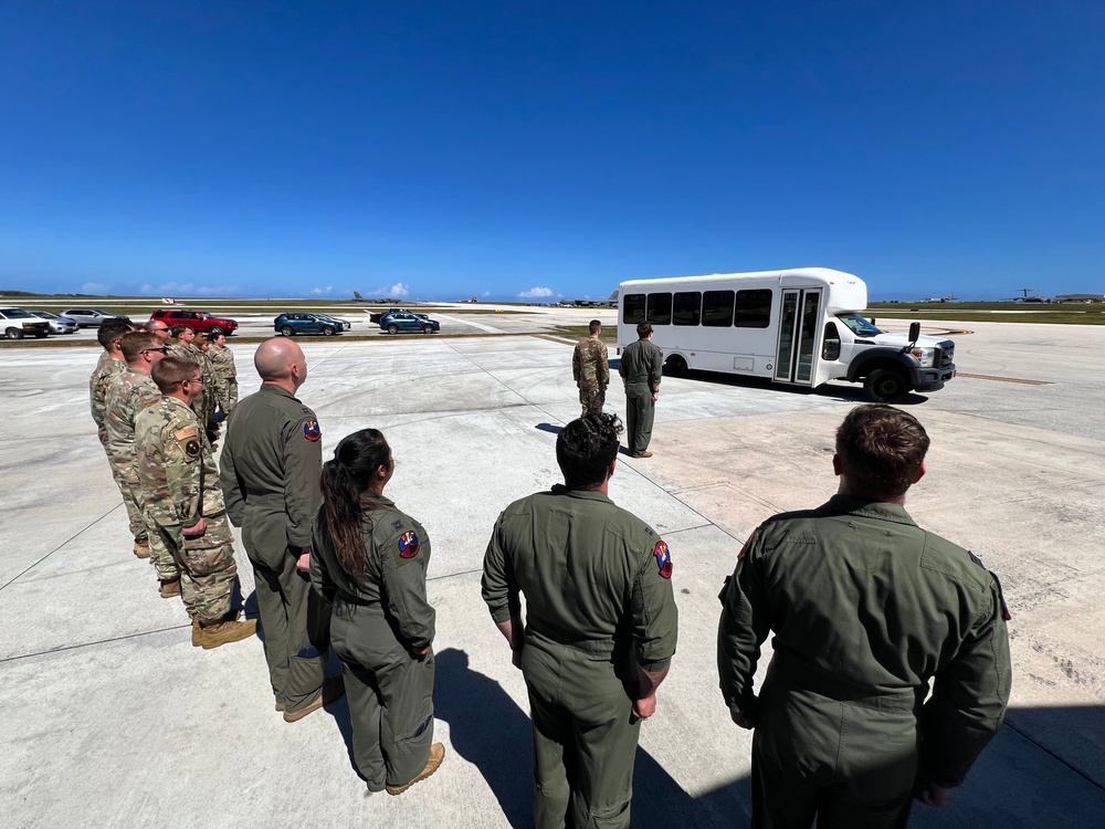 Bomber Task Force Airmen meet with congressional staff delegation