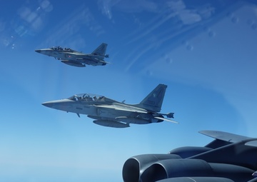 Philippine Air Force joins with Bomber Task Force B-52s for Allied escort