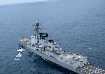 Aerial Photos of USS Mason in the Red Sea During Operation Prosperity Guardian