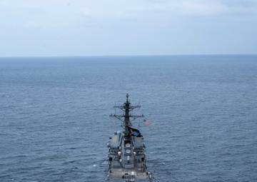 Aerial Photos of USS Mason in the Red Sea During Operation Prosperity Guardian