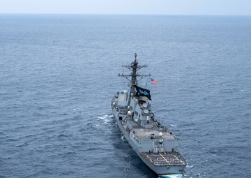 Aerial Photos of USS Mason in the Red Sea During Operation Prosperity Guardian