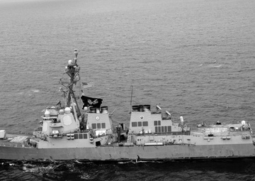 Aerial Photos of USS Mason in the Red Sea During Operation Prosperity Guardian