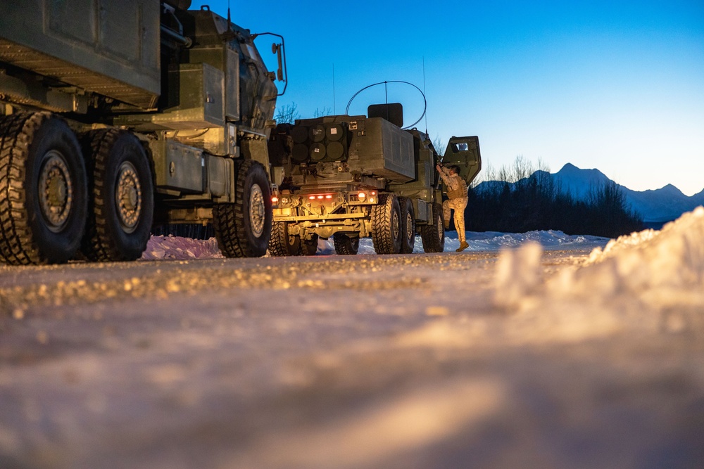 ARCTIC EDGE 2024: 2/14 Marines conduct HIMARS Rapid Infiltration