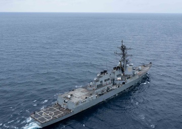 Aerial Photos of USS Mason in the Red Sea During Operation Prosperity Guardian