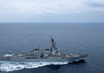 Aerial Photos of USS Mason in the Red Sea During Operation Prosperity Guardian