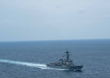 Aerial Photos of USS Mason in the Red Sea During Operation Prosperity Guardian