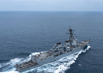 Aerial Photos of USS Mason in the Red Sea During Operation Prosperity Guardian