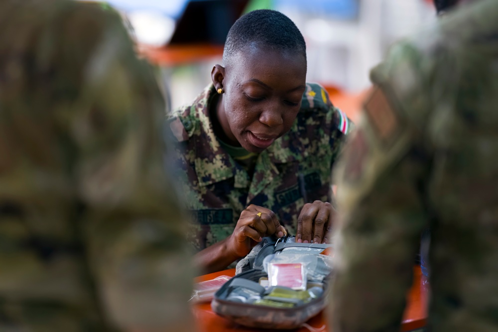 USAF reservists practice medical readiness with Suriname Armed Forces