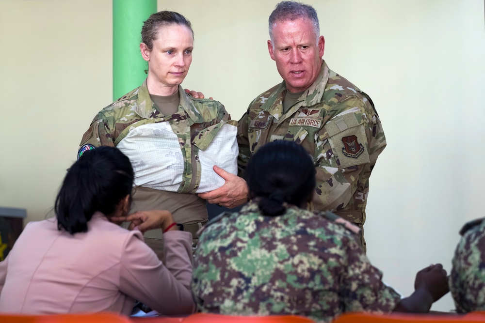 USAF reservists practice medical readiness with Suriname Armed Forces