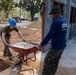 Cobra Gold 24; Marines with Marine Wing Support Squadron 171 apply stucco at the Ban Prakaet School