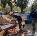 Cobra Gold 24; Marines with Marine Wing Support Squadron 171 apply stucco at the Ban Prakaet School