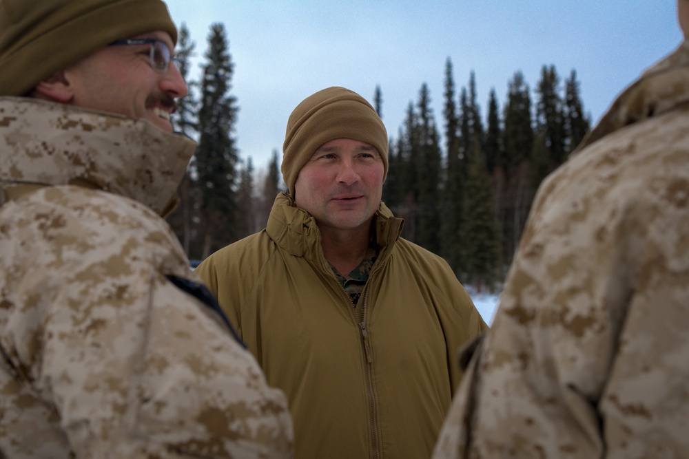 ARCTIC EDGE 2024: U.S. Marine Corps Brig. Gen. Good visits 2/14 Marines