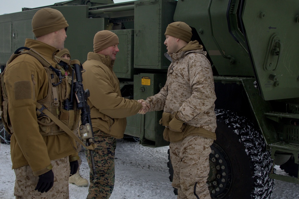 ARCTIC EDGE 2024: U.S. Marine Corps Brig. Gen. Good visits 2/14 Marines