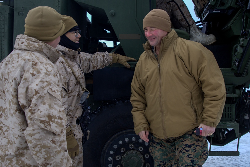 ARCTIC EDGE 2024: U.S. Marine Corps Brig. Gen. Good visits 2/14 Marines