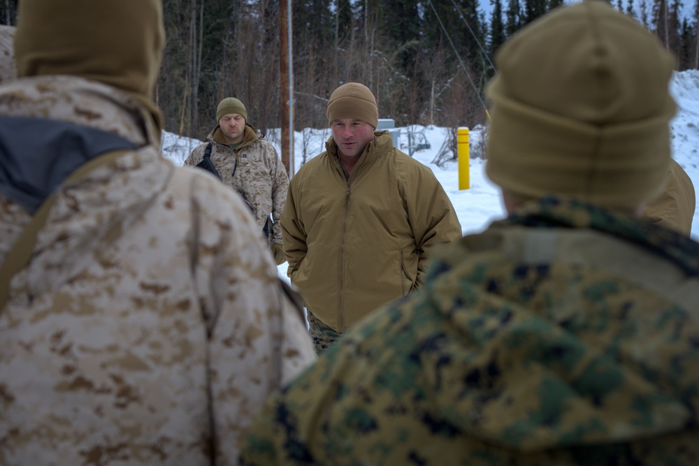 ARCTIC EDGE 2024: U.S. Marine Corps Brig. Gen. Good visits 2/14 Marines