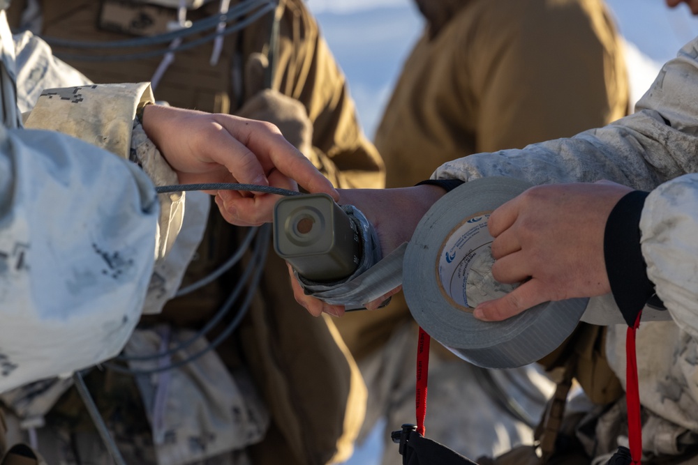 U.S. Marines with 1st Battalion, 2nd Marine Regiment conduct a demolition range in preparation for Exercise Nordic Response 24