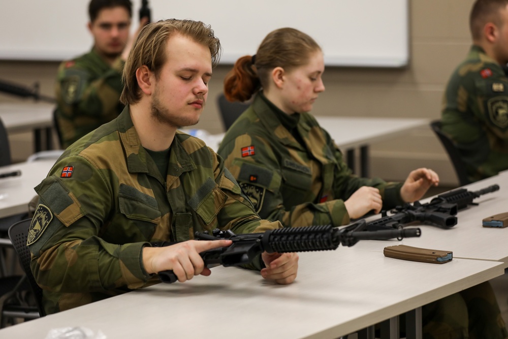 Norwegian Home Guard Conduct Weapons Familiarization During NOREX 51 at Camp Ripley