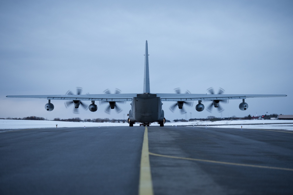 U.S. Marine Corps KC-130J Super Hercules aircraft with VMGR-252 arrive in Norway for Exercise Nordic Response 24