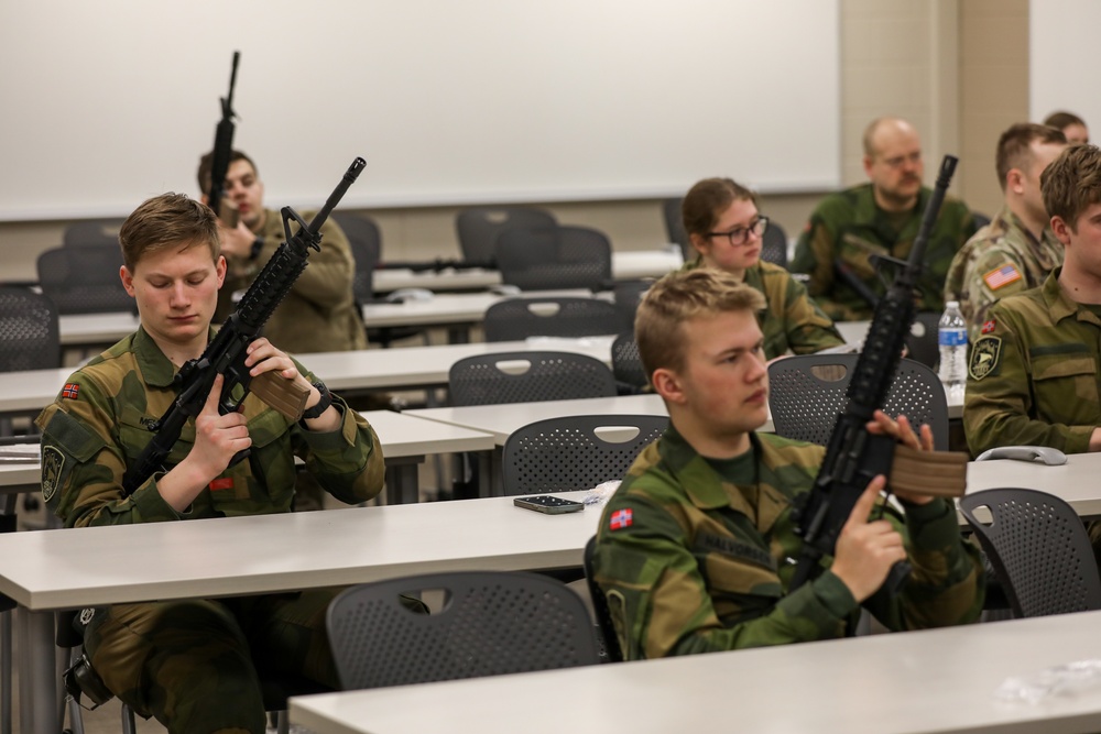 Norwegian Home Guard Conduct Weapons Familiarization During NOREX 51 at Camp Ripley