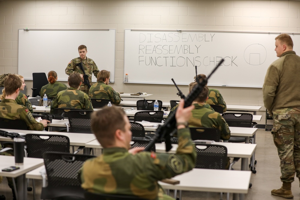 Norwegian Home Guard Conduct Weapons Familiarization During NOREX 51 at Camp Ripley