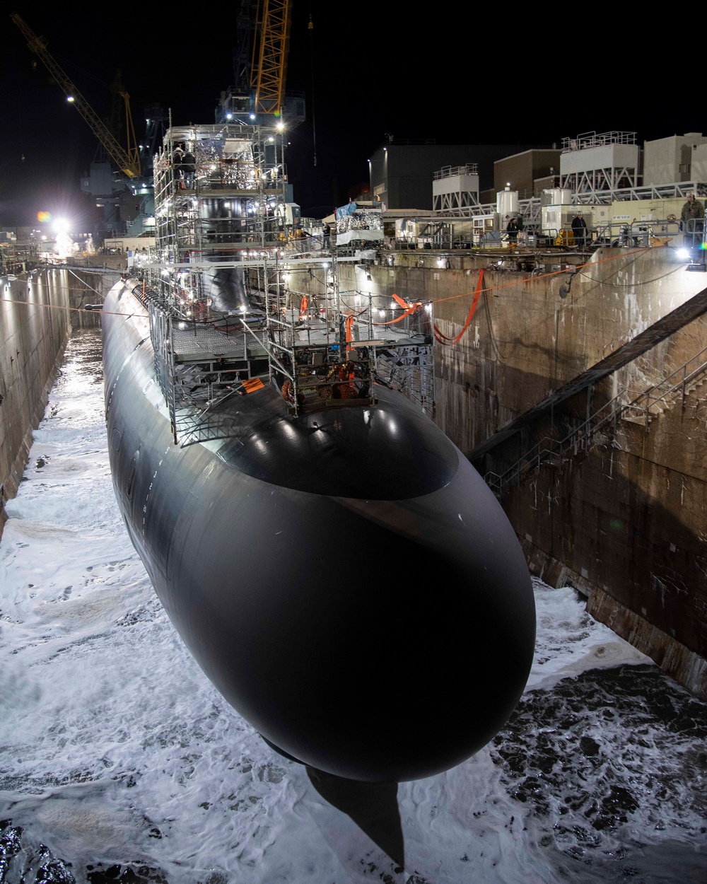 USS Texas (SSN 775) Prepares to Undock