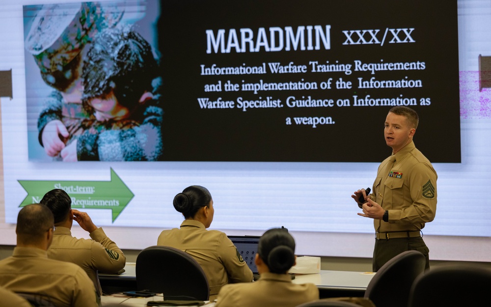 Marine Leaders pass on knowledge to Staff Non-Commissioned Officer Academy Students