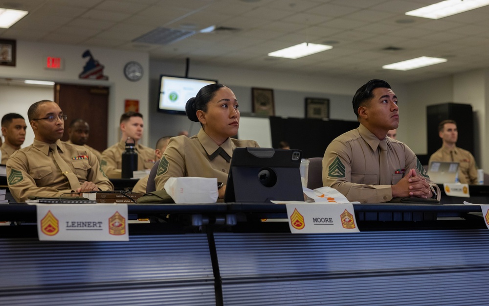 Marine Leaders pass on knowledge to Staff Non-Commissioned Officer Academy Students