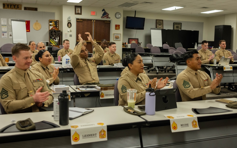 Marine Leaders pass on knowledge to Staff Non-Commissioned Officer Academy Students