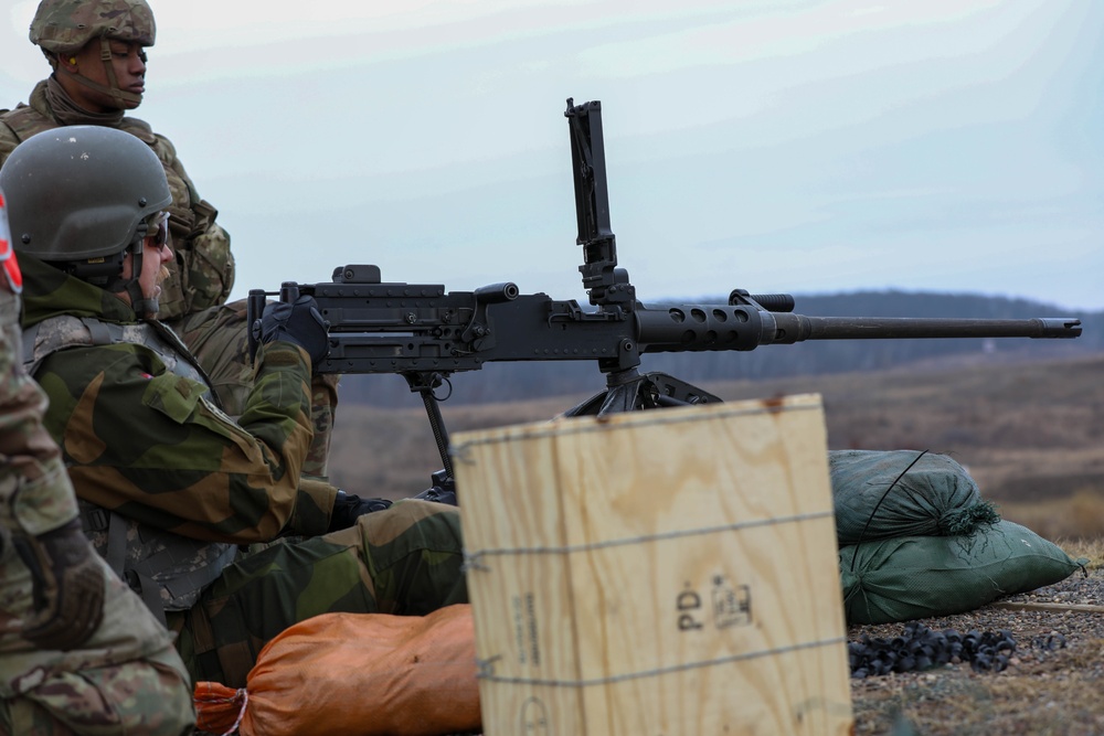 Norwegian Home Guard Rapid Reaction Force Fire Crew-Served Weapons at Camp Ripley