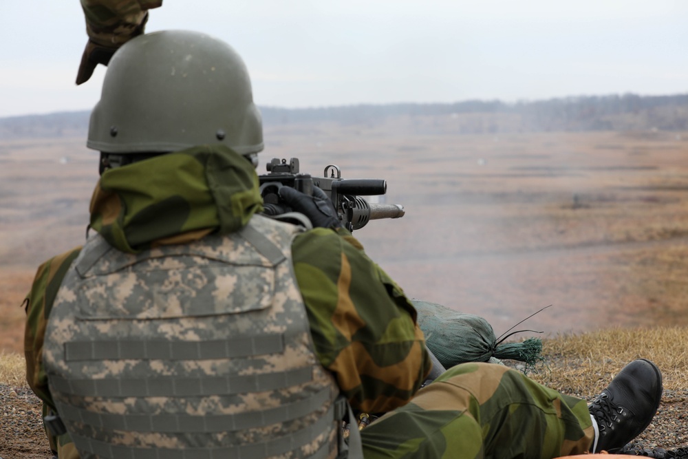 Norwegian Home Guard Rapid Reaction Force Fire Crew-Served Weapons at Camp Ripley