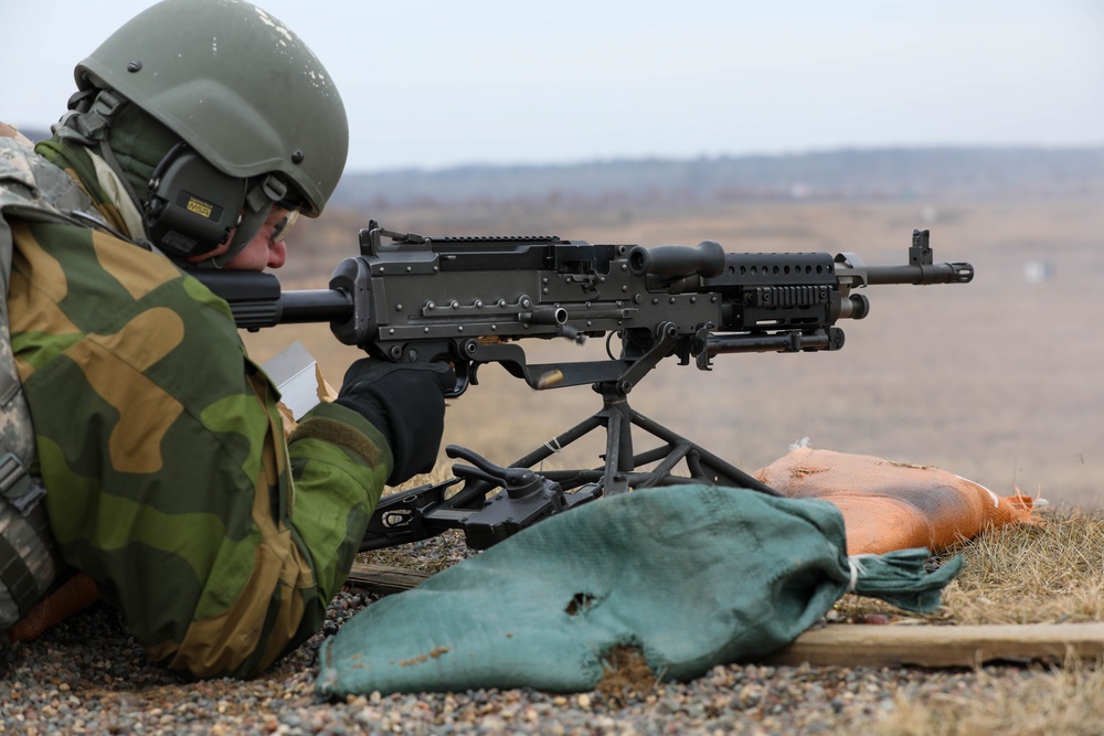 Norwegian Home Guard Rapid Reaction Force Fire Crew-Served Weapons at Camp Ripley