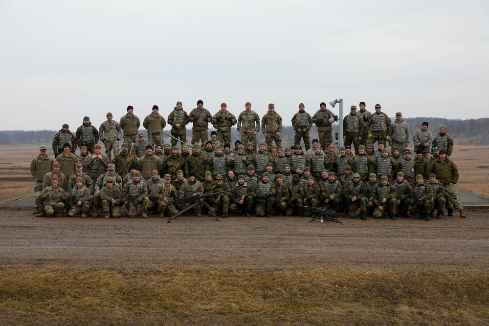 Norwegian Home Guard Rapid Reaction Force Fire Crew-Served Weapons at Camp Ripley
