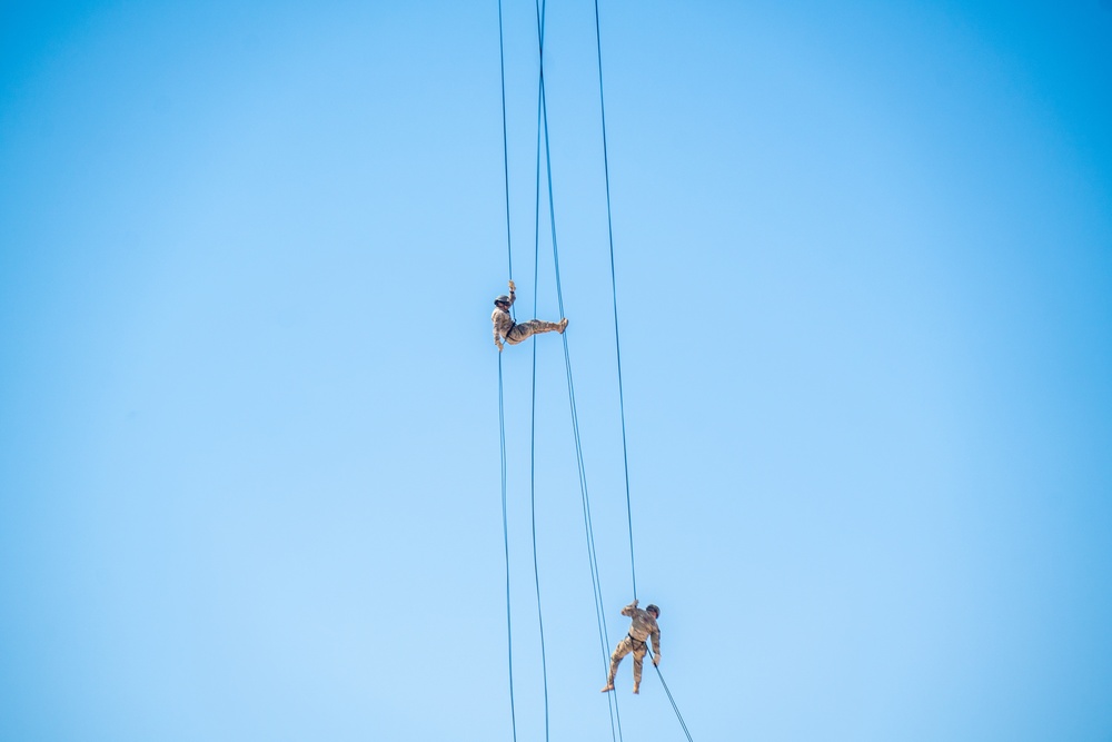 Air Assualt School UH-60 Rappels